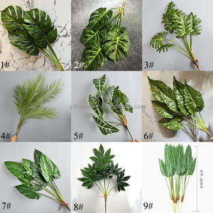 Planta Artificial de Hojas de Monstera de Tacto Real, Hojas de Taro de Primavera, Arbusto de Monstera Artificial con Raíz - Product Image 5