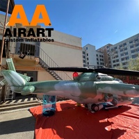Modèle d'hélicoptère gonflable de camouflage, modèle gonflable de fête sur le thème de l'espace géant pour l'affichage d'exposition