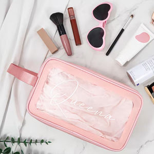 Sac de maquillage personnalisé en PVC imperméable avec fermeture éclair transparente <span class=keywords><strong>pour</strong></span> filles, vente en gros 2026 - Product Image 2