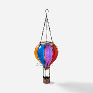 Sân vườn trang trí năng lượng mặt trời đèn khinh khí cầu đèn lồng cỏ nhấp nháy ngọn lửa không thấm nước năng lượng mặt trời Powered hoàng hôn rực bóng ánh sáng - Product Image 6