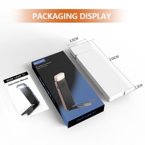 EGH Portable Travel Mini LED Book <b>Light</b> 3 Color USB Clip Indoor Reading <b>Light</b> Ultra Lightweight White & Red Shade Rechargeable - Product Image 6