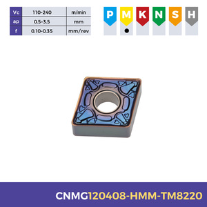 CNC Turning Tool <strong>CNMG</strong> 120404 120408 Tungsten Carbide <strong>Inserts</strong> with PVD Coating for Stainless Steel OEM Customization - Product Image 2