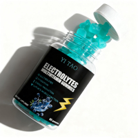 Gummies Énergisantes Sans Sucre ODM/OEM, Complément Énergétique Pré-Entraînement, Gummies Véganes à la Créatine et aux Électrolytes