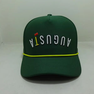 Chapeau de corde de golf Performance personnalisé pour hommes casquette de camionneur à couronne moyenne casquettes vintage pour le golf et la casquette brodée de style quotidien - Product Image 5
