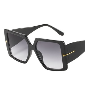 T Shape Oversized Sunglasses Women PC <b>Frame</b> UV380 Protection Fashion Street Style Party Travel Outfit Ideas - Product Image 2