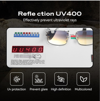 Lunettes de soleil carrées avec protection UV400, verres PC à simple revêtement, monture métallique sans bordure, pour unisexe, usage extérieur et quotidien