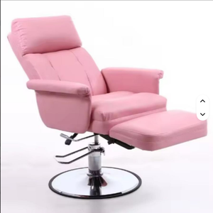 Fauteuil de Barbier Inclinable en Cuir avec Pompe Hydraulique Robuste, Réglable en Hauteur, Résistant aux Rayures et Imperméable pour Écoles et Hôpitaux - Product Image 1
