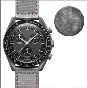 Reloj de Cuarzo <span class=keywords><strong>Omega</strong></span> de Alta Calidad con Correa de Cuero y Logotipo Personalizado de Fábrica OEM al por Mayor - Product Image 6
