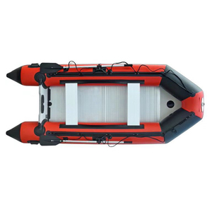 Drop shipping 2.3-6m Assault boat Anti-collision thickening laminated inflatable boat fishing rubber boat with aluminum floor