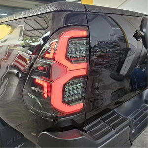 <span class=keywords><strong>ไฟ</strong></span><span class=keywords><strong>ท้าย</strong></span> LED แบบรมควันสไตล์ GR สำหรับ Hilux Revo ปี 2016-2024 <span class=keywords><strong>ไฟ</strong></span>วิ่งแบบไดนามิกอัตโนมัติ ชุดไฟท้ายซ้าย+ขวา - Product Image 5