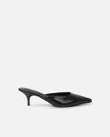 Sandales à talons hauts en cuir de qualité supérieure pour femmes, mules à bout pointu et talons aiguilles, pour robe de soirée ou mariage, style sexy