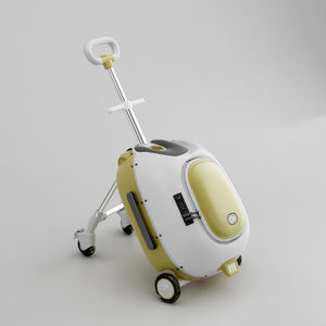 JX Kids Ride Sac de voyage Bagages à main Valise Poussette avec roulette Spinner pour bébé en matériau PC - Product Image 2