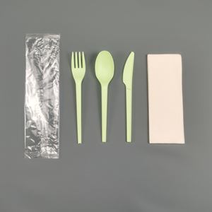 ช้อนพลาสติกสีขาว15cm แบบใช้แล้วทิ้งช้อนบนโต๊ะอาหารแบบสีเขียว - Product Image 1