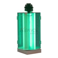 Nouveau design de présentoir de chargeurs mobiles en acrylique double face avec porte et clé produit de visibilité améliorée pour vitrine