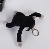Porte-clés en peluche Gorilla intelligent sur mesure, 12 cm, faible MOQ, rembourrage en coton PP, peluche super douce, recharge USB, doudou pour bébé