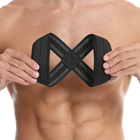 Sangles de poignet ajustables en néoprène et latex antidérapantes pour fitness, légères, unisexes, pour exercices de levage en forme de 8, avec prise de maintien robuste en forme de 8