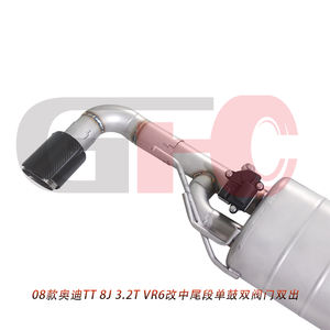 ระบบท่อไอเสียแบบสปอร์ตสำหรับรถ Audi TT 8J <span class=keywords><strong>3</strong></span>.2T <span class=keywords><strong>VR6</strong></span> 304ท่อไอเสียสแตนเลสควบคุมระยะไกล - Product Image 6