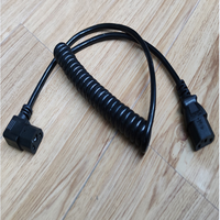 Cable de Alimentación con Enchufe Estándar Europeo, 3 Núcleos, Aislamiento de PVC, Bajo Voltaje, Conductor de Cobre Plateado, Cable Eléctrico con Resorte