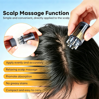 Applicateur de médicament capillaire 8 ml pour la croissance des cheveux, applicateur d'huile capillaire, flacon applicateur pour le cuir chevelu, peigne de massage à bille pour huile essentielle
