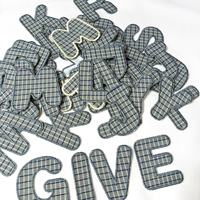 Patchs brodés en tissu écossais avec lettres de l'alphabet A à Z, thermocollants ou à coudre, pour vestes, chapeaux, vêtements, DIY
