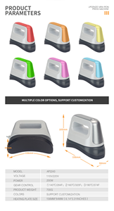 Presse à chaud mini <span class=keywords><strong>Easypress</strong></span> de petite taille pour la sublimation, idéale pour les t-shirts, les chaussures et les chapeaux - Product Image 6