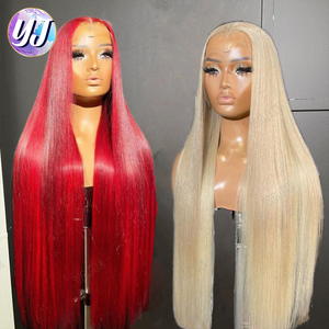 Peluca de Cabello Humano 100% 613, Cabello Europeo Virgen al por Mayor, Peluca Frontal de Encaje HD 13*4, Peluca Rubia sin Pegamento 613 para Mujeres Negras - Product Image 1