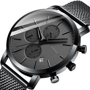 畅销男表防水手表不锈钢石英表厂 - Product Image 5