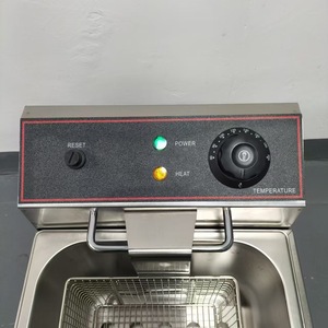 หม้อทอดไฟฟ้าสแตนเลสขนาด 6 ลิตร แบบตั้งโต๊ะ ถังเดี่ยว สำหรับร้านอาหาร - Product Image 4