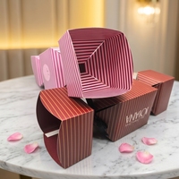 Boîte à bonbons en papier recyclable en forme de bonbon avec logo personnalisé en relief pour les fêtes de Noël et de Pâques, emballage de bijoux