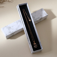 Boîte rigide en papier avec couvercle et base personnalisée Everwin, élégante, pour emballage cadeau de bijoux, boîte de rangement pour bracelet et collier