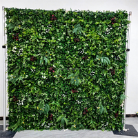 Panneau mural de fleurs artificielles multicolores Muwei, toile de fond florale 3D pour mariage, Thanksgiving, Noël, décoration murale pour fête