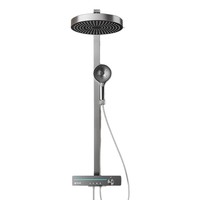 Système de douche de luxe avec affichage LED de la température, mitigeur en laiton massif, douche pluie spa pour projets hôteliers et commerciaux