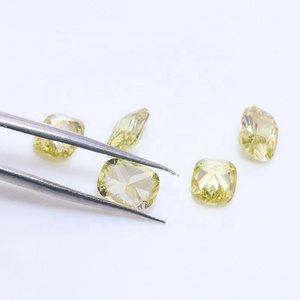 Venta directa de fábrica Artificial Cz Gemstone Cojín alargado Corte 4*6mm a 8*10mm Piedras sueltas de zirconia Color Oliva Circón cúbico - Product Image 3