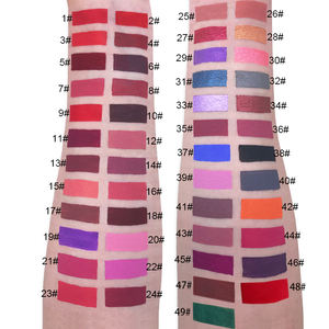 Contoh Gratis Lip Gloss Tahan Air Vegan Lipstik Cair Matte Kustom Rouge A Levre Batom - Product Image 2