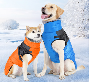 All'ingrosso stile caldo autunno inverno impermeabile addensato doppio strato collo alto riflettente a prova di neve <span class=keywords><strong>vestiti</strong></span> per cani foderati in pile - Product Image 1