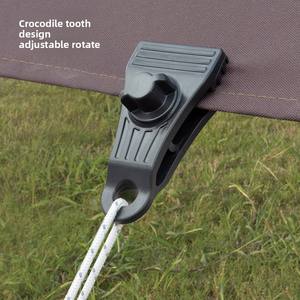 Clips de tente multifonctionnels portables robustes en mélamine, aluminium et plastique pour bâche de bateau, bâche imperméable et auvent de camping – Vente en gros - Product Image 2