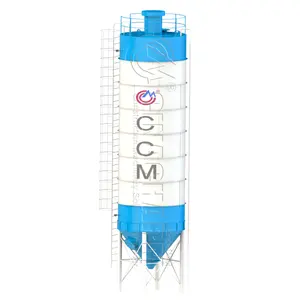 Fabricante 150T vertical parafuso transportador para cimento silo cimento a granel cimento silo válvula de descarga silo Venda