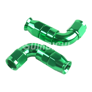 Extremo de manguera de PTFE de aluminio SUMEICHI 4AN 6AN 8AN 10AN12AN recto 180 grados 90 grados 45 grados - Product Image 2