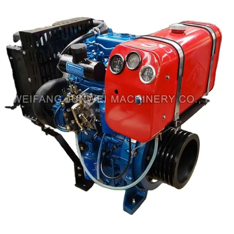 Motor diesel pequeno de 4 tempos 25hp, 2 cilindros de refrigeração f2l912
