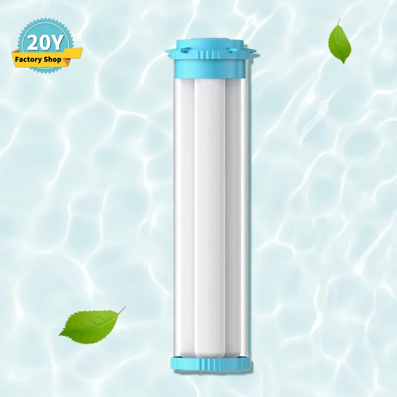 Membrane lavable réutilisable PVDF 20 pouces UF, boîtier de membrane, filtre à eau géant, ultrafiltriton, filtre à membrane tubulaire