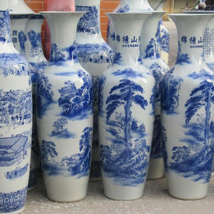 ขายตรงจากโรงงานจีน กระถางดอกไม้ขนาดใหญ่ 90 ซม. ลายวิวทิวทัศน์ แจกันสไตล์จีนสมัยใหม่ ทำจากเซรามิก ขายตรง - Product Image 6