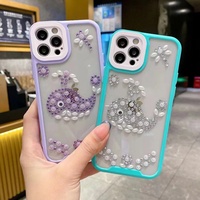 Étui de protection antichoc transparent en PC rigide de luxe multicolore pour iPhone 11 12 13 14 15 16 17 Pro Max