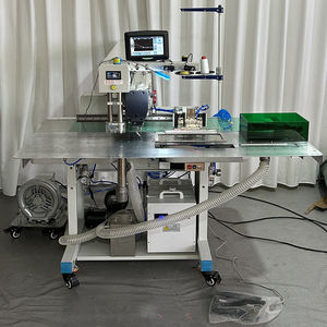 Mesin jahit Motor jarum tunggal tempat tidur datar dapat diprogram Industri untuk sambungan saku otomatis dan pengaturan - Product Image 2