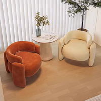 Fauteuil inclinable en velours moderne italien Zayshine pour salon, chambre, hôtel, salle de réception, canapé individuel design modulaire