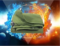 Bâche en toile robuste avec œillets antirouille, couverture polyvalente pour auvent, tente, toit, camping, stockage de bois, bâche de camion