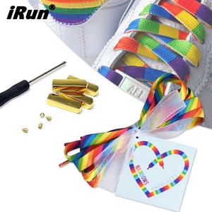 IRun deporte cordones de zapatos Arco Iris del orgullo Gay de poliéster cordón con punta de Metal para de los zapatos - Product Image 1