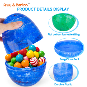 Wholesale Gift Jumbo Marble Stripes Basket Stuffer Easter <strong>Eggs</strong> for Easter <strong>Egg</strong> Hunt - Product Image 1