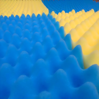Mousse acoustique en fibre de polyester écologique - Panneaux insonorisants autocollants pour cloisons de bureau, hôtels, salles d'enregistrement