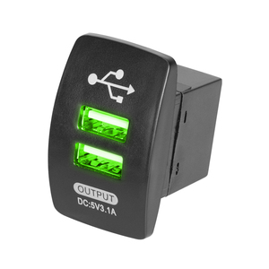 Nhà máy OEM USB sạc Xe Buýt USB ổ cắm 12V 1A + 2.1A Ổ cắm điện với bộ sạc USB - Product Image 2