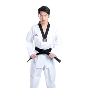 थोक कस्टम लोगो कढ़ाई आइटफ ताईक्वांडो डोबोक प्रशिक्षण वर्दी - Product Image 3